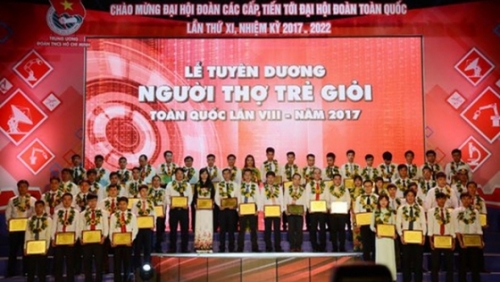 Tôn vinh 60 thợ trẻ giỏi toàn quốc 2017