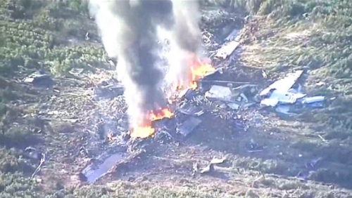 Máy bay quân sự Mỹ rơi, 16 người chết