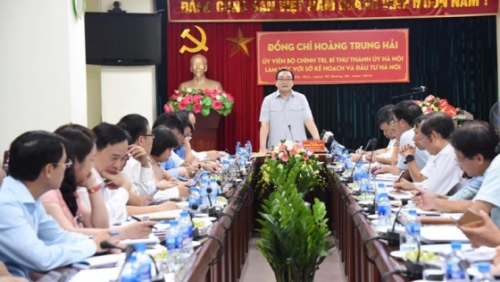 Bí thư Thành ủy Hà Nội làm việc với Sở Kế hoạch và Đầu tư Thành phố