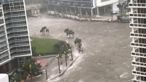 Bão Irma vào Florida:  Phố biến thành