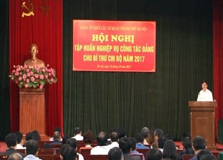 Hà Nội tập huấn nghiệp vụ công tác Đảng năm 2017