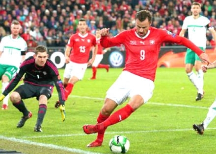 Thụy Sĩ 0-0 Bắc Ireland: Thụy Sỹ vượt qua Bắc Ireland để tới World Cup 2018