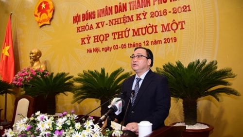 Bí thư Thành ủy Hoàng Trung Hải phát biểu chỉ đạo tại kỳ họp thứ mười một HĐND TP Hà Nội