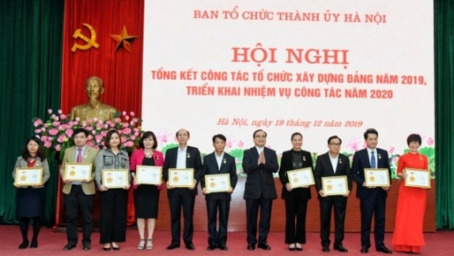 Ban Tổ chức Thành ủy Hà Nội tổng kết công tác tổ chức xây dựng Đảng năm 2019